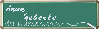 Änna Heberle Visitenkarte